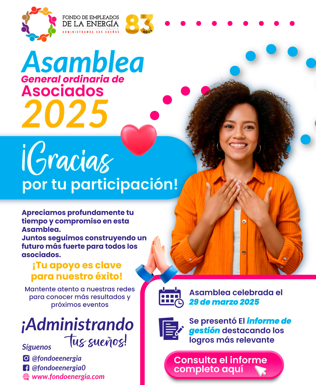 Agradecimiento Asamblea